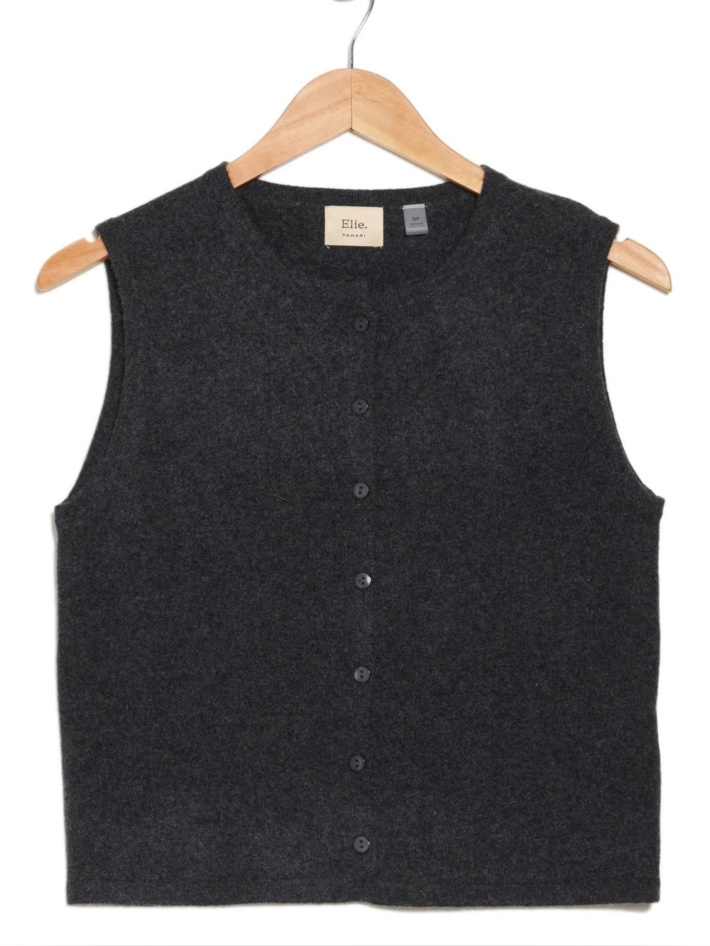 Ellie Tahari Cashmere Button-down Vest